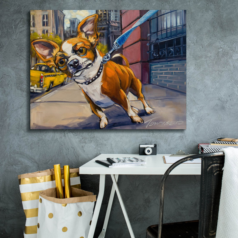 "Fetch Cab" par CR Townsend, H 26 po x l 34 po x P 1,5 po
