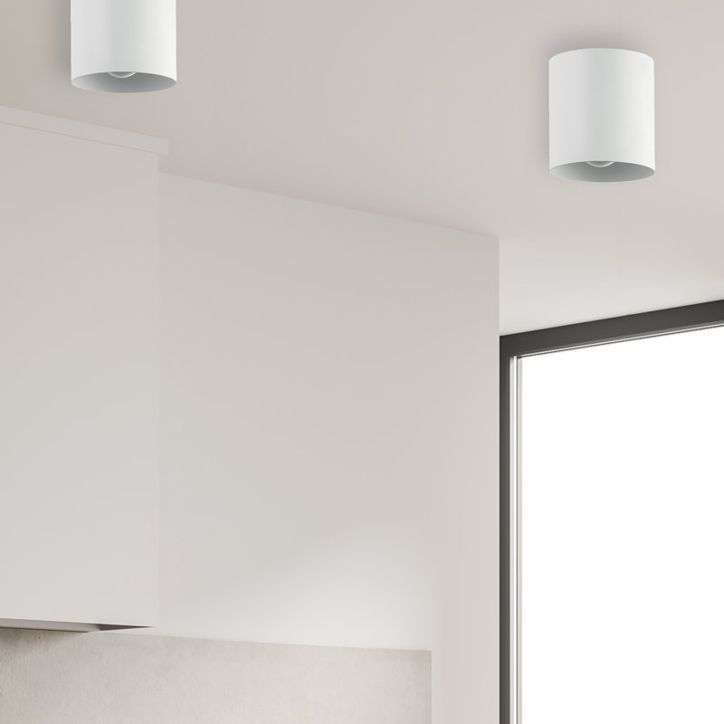 Plafonnier encastré 1 lumière Caisi, Blanc