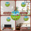 horloge rustique grange campagne paysage