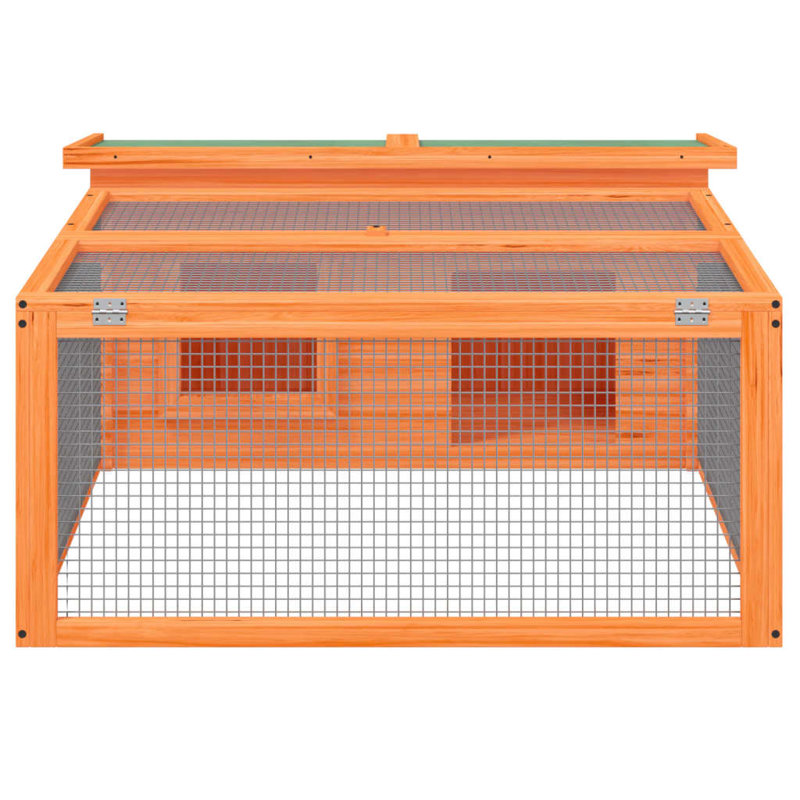 Nestor Weather Resistant Rabbit Hutch, Brown