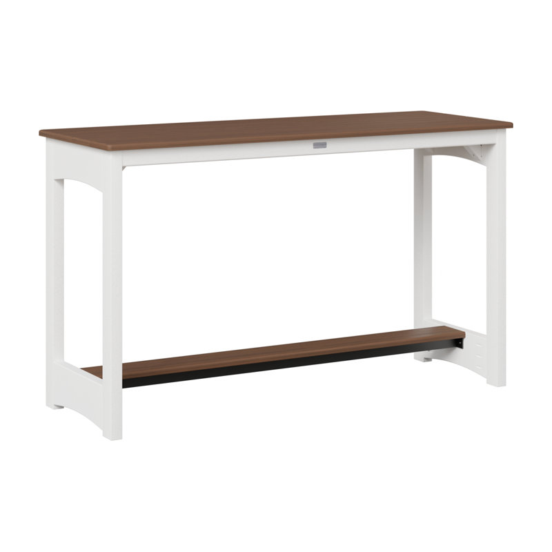 Berlin Gardens Balcony Counter Height Table, Brazilian Walnut, 35.5" H x 60" W x 22" D