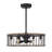 Marti 26" 6-Light Fandelier in Sapele with Remote Control