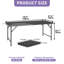 Table de camping rectangulaire pliante pour l'extérieur 70,9 po