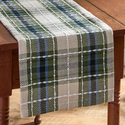 Conesus Runner Plaid Cotton Table Runner