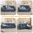 4 - Piece Upholstered Sectional, L-Shape Modular Couch-1313148467-1313148471