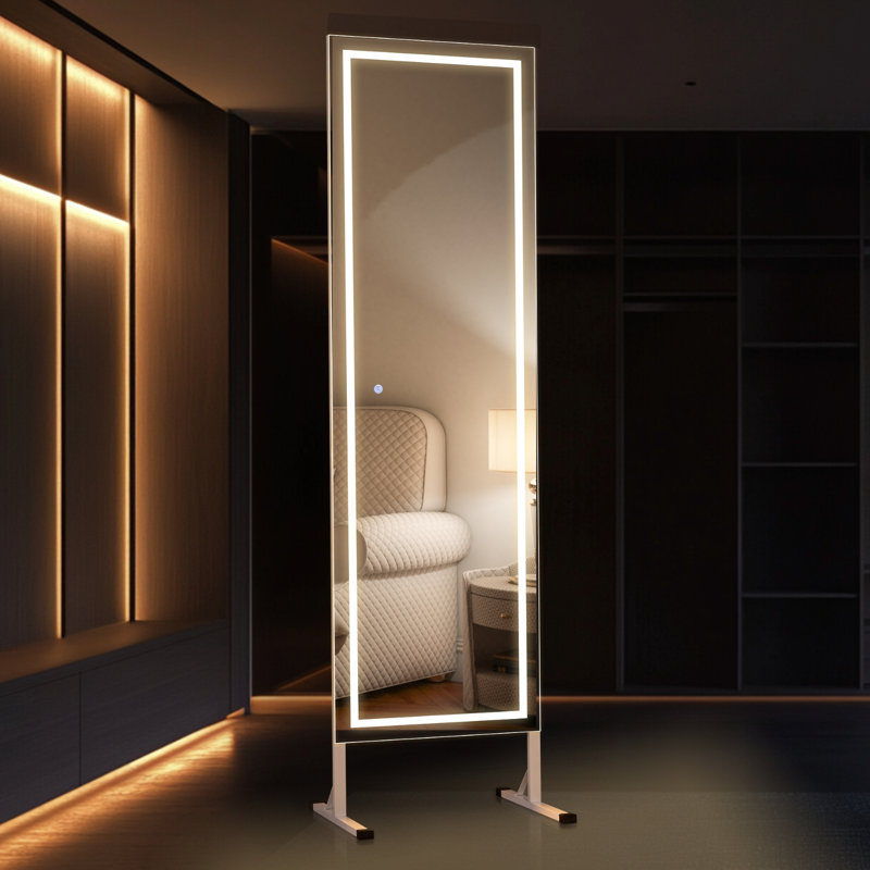 Miroir de plancher à DEL Laniyah