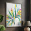 «Tropical Leaf Fresco I», reproduction encadrée - bois massif-650856108