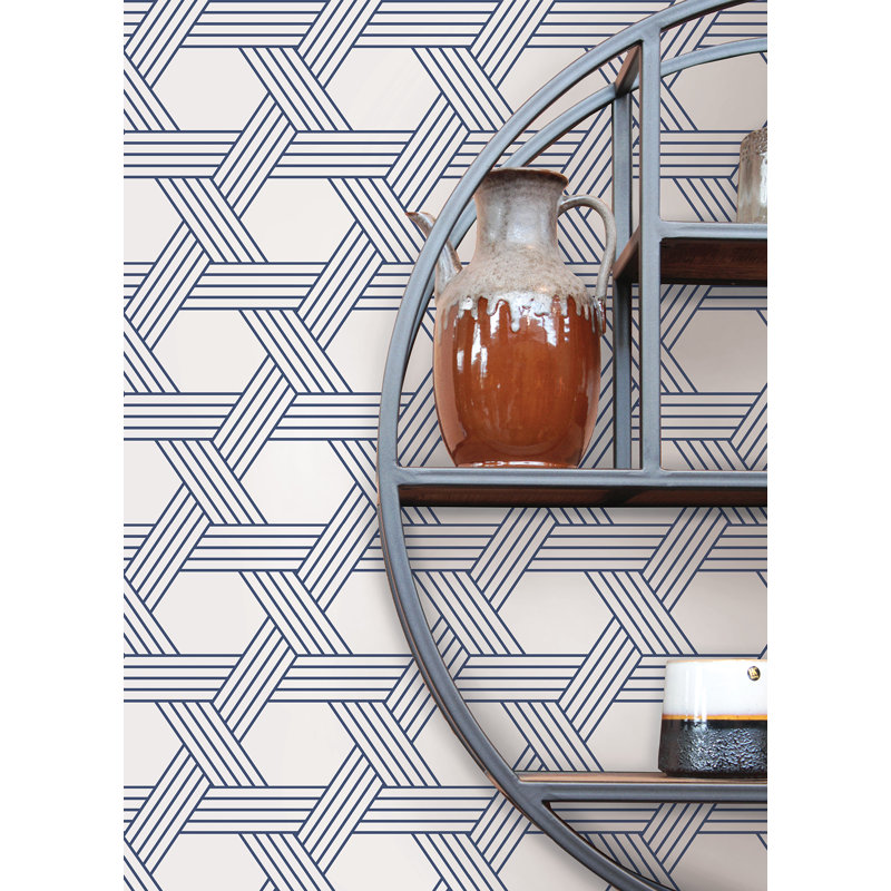 Indigo Illusion Self Adhesive Wallpaper