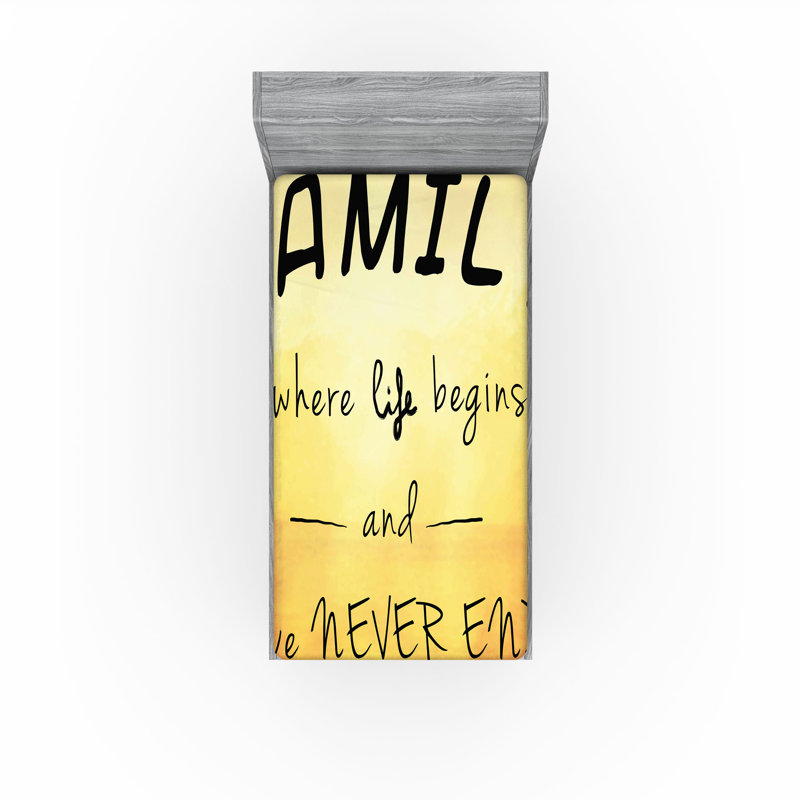 Drap-housse Ambesonne, Ensemble literie pour lit simple