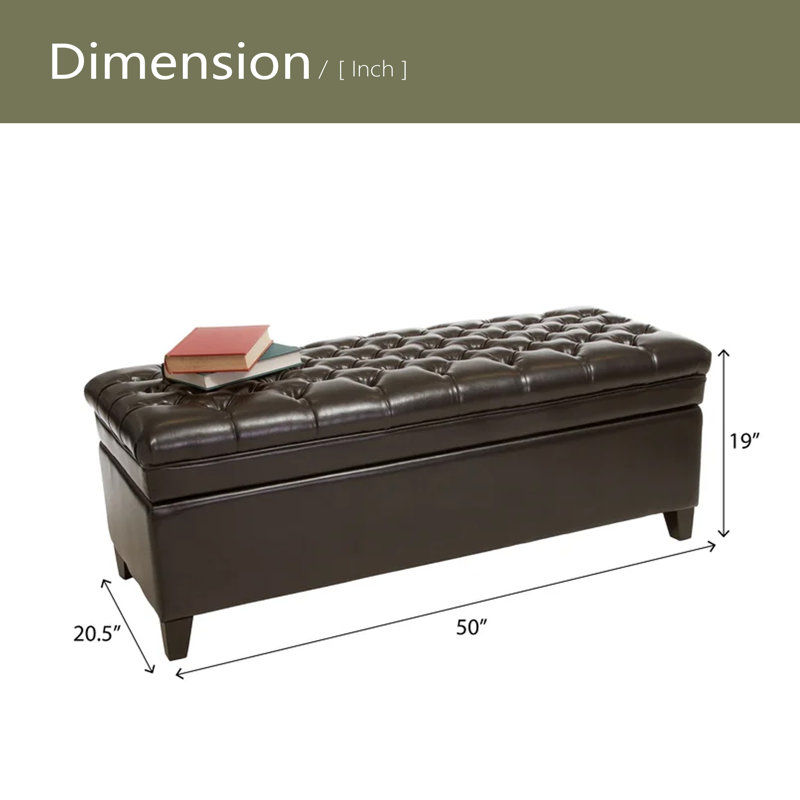 OTTOMAN DE RANGEMENT, Espresso