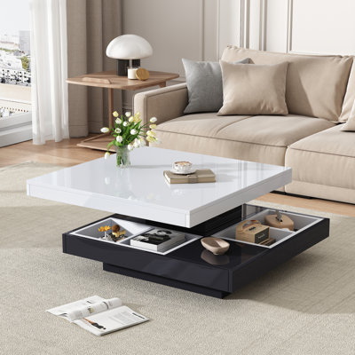 Floor Shelf Coffee Table with Storage