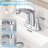 Bathroom Faucet With Pull Down Sprayer, 2 Handles 3 Hole Bathroom Faucet-107099426