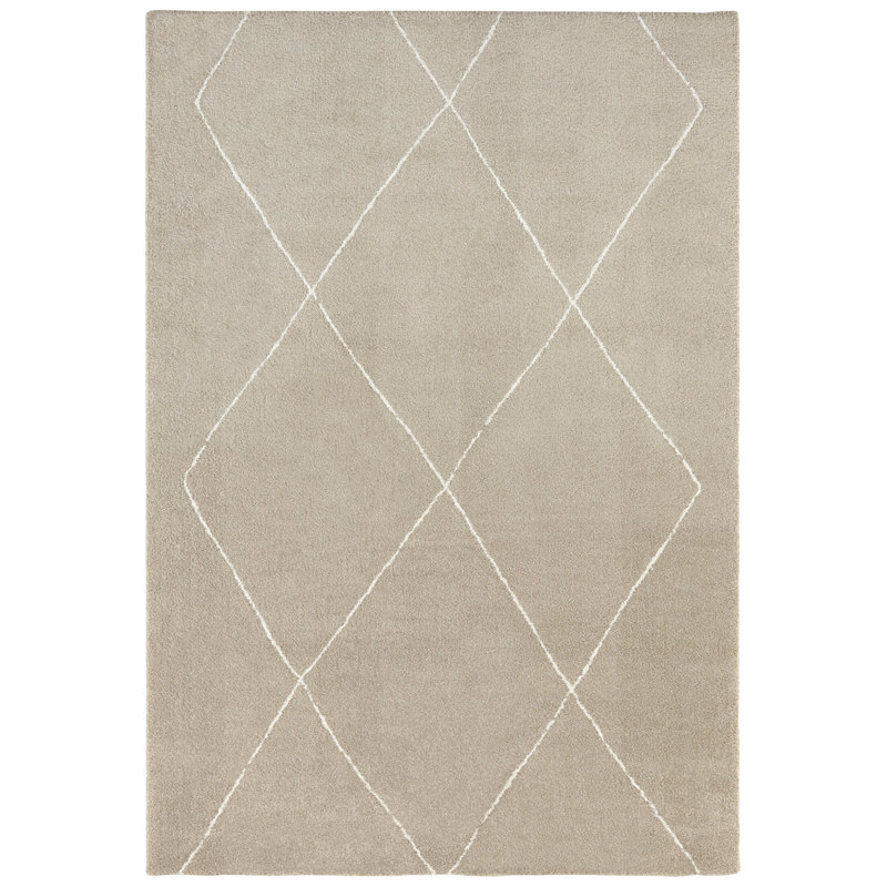 Massy Cream Rug, Rectangle 80 x 150cm