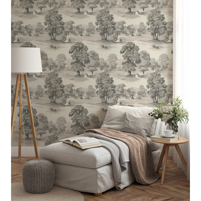 Papier peint Sherwood Glade, Gris