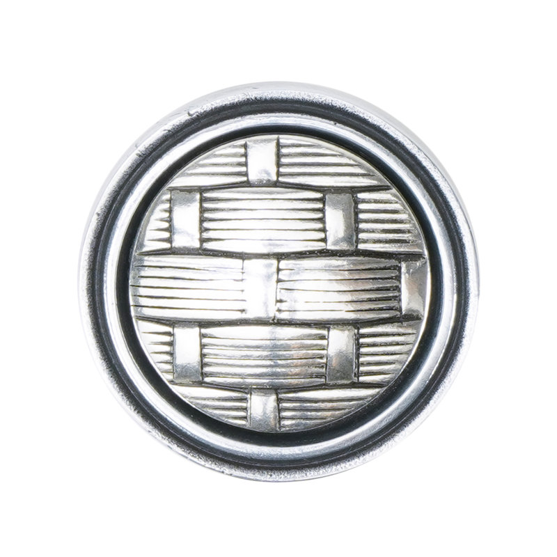 Spectra Weaves knob in chrome finish, Chrome