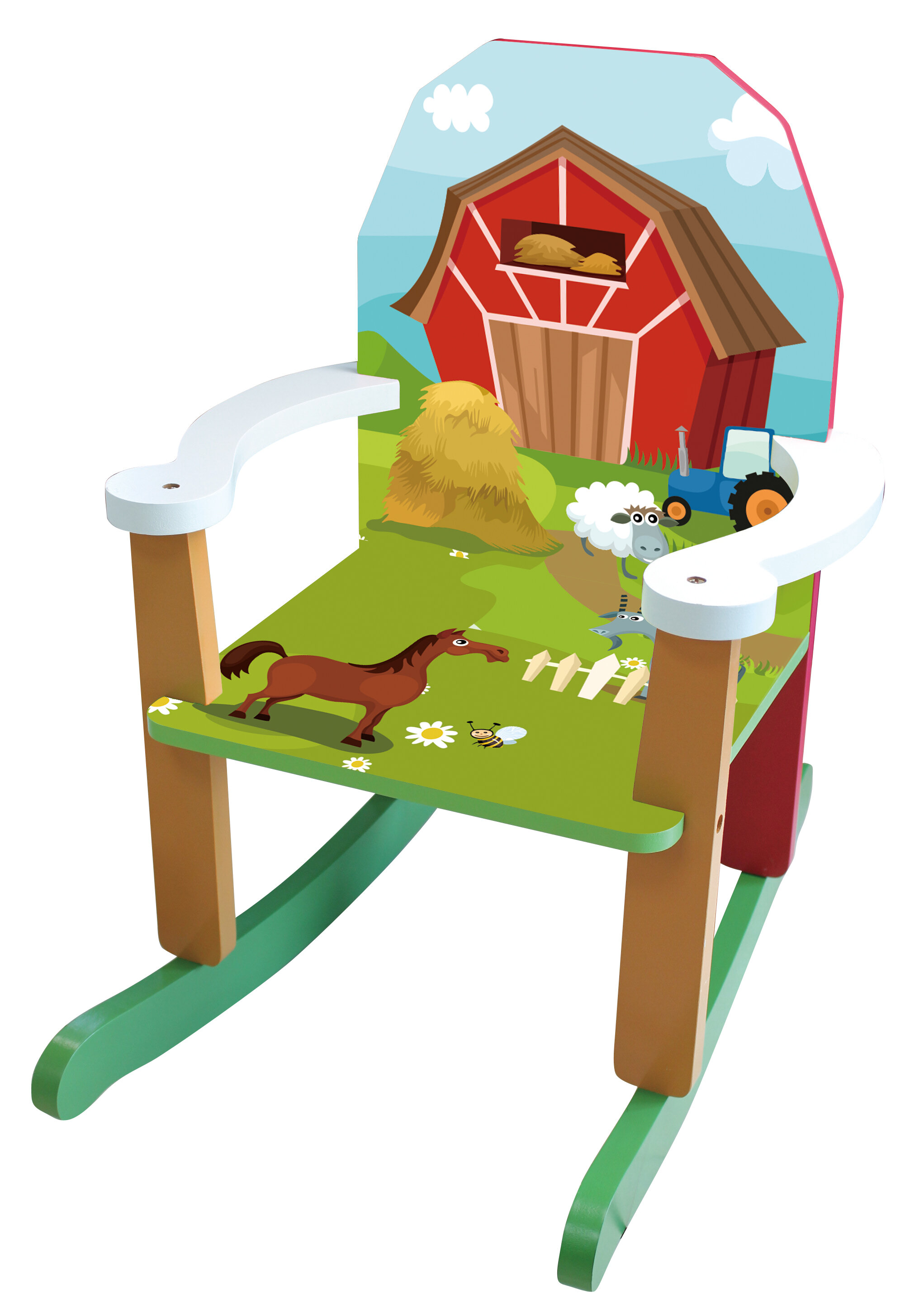 Childrens wooden rocking online chair