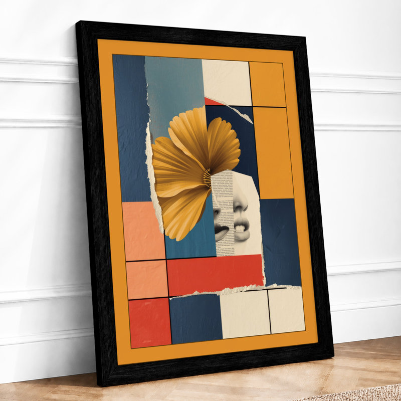 Golden Shell Divided Art Deco - Print, A1 - 84.1 x 59.4 cm, Black