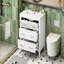 Ensemble de meuble-lavabo simple 30 po avec 3 tiroirs, ensemble de meuble-lavabo autoportant avec cadre en bois massif 30 po-1022710871