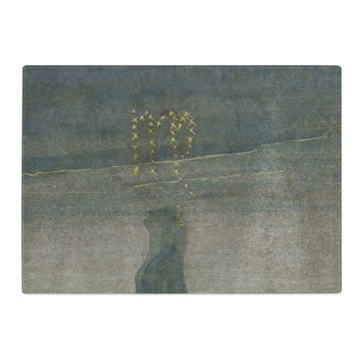 Sun Passing Virgo by Mikalojus Konstantinas Chopping Board