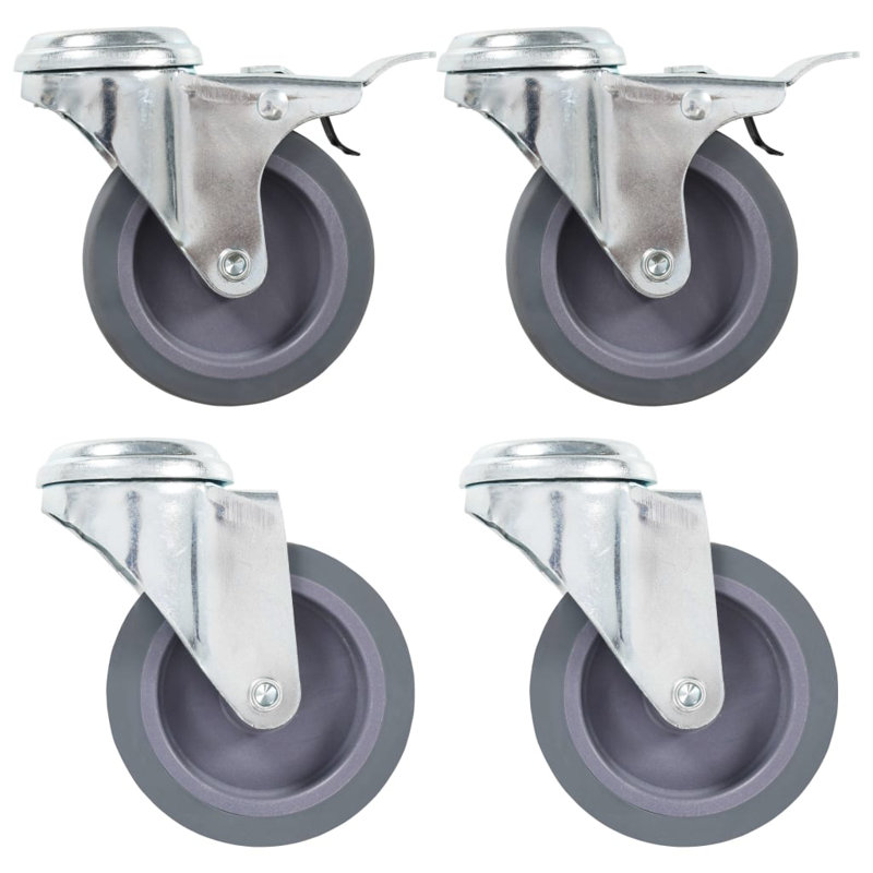 Dimonetta 12 Piece Bolt Hole Swivel Castor Set