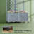 Mobile Raised Garden Bed, Outdoor Stylish Planter Box with Trellis and Self-Watering System-606996504