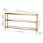 Console rectangulaire de 55 po de large en laiton Alexis-1856645239-1849635272