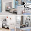 Armoire lit escamotable avec matelas escamotable Murphy