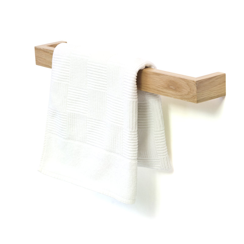 Mendocino 60cm Wood 1 Towel Bar, Natural Oak