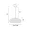 100-watt 1-light Matte Black Modern Nordic Style Pendant Light With Natural Brown Origami Paper Shade