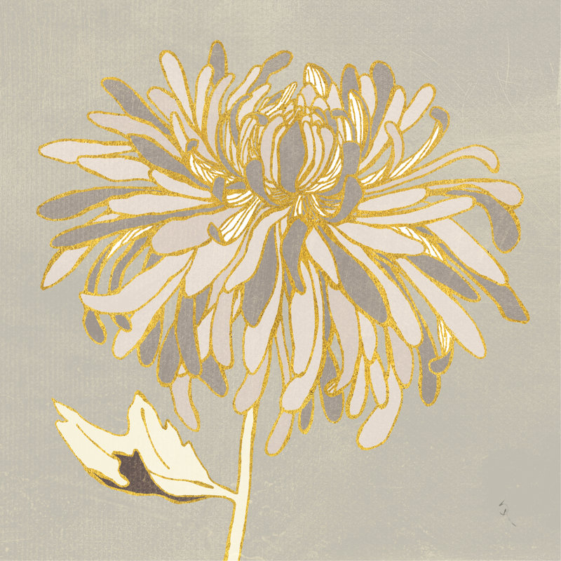 Sarahs Garden Gatsby III by Sarah Adams - Wrapped Canvas Painting, 30cm H x 30cm W x 3.8cm D