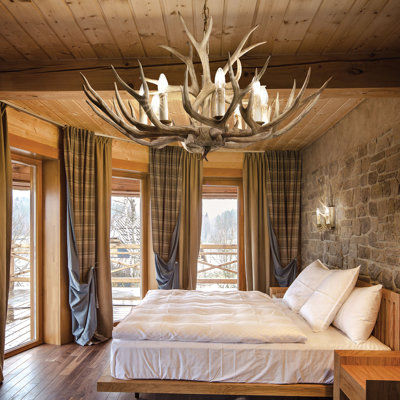 Chalet 8 - Light Candle Style Chandelier