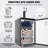 VEVOR 5.3 Cubic Feet Black Dual Tap Freestanding Kegerator with Adjustable Temperature