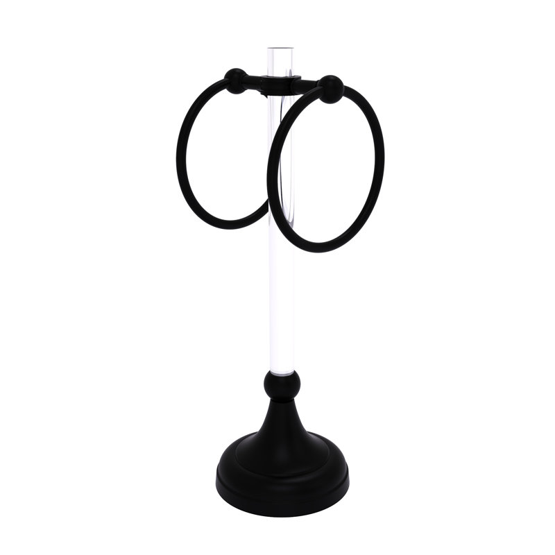 Jarrell 2 Countertop Towel Stand, Matte Black