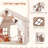 53.9" L X 36.4" W  Kids Tent Playhouse With Led Star Light & Padded Mat-113296541