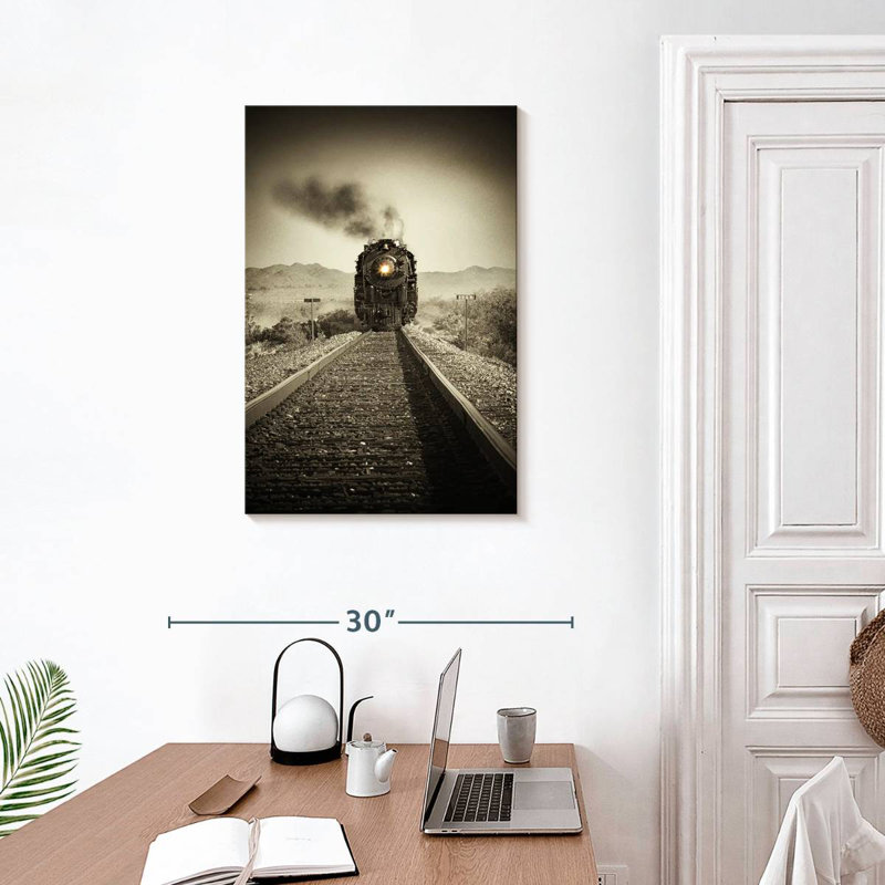 Mehar Train Arrival II, 30" H x 20" W