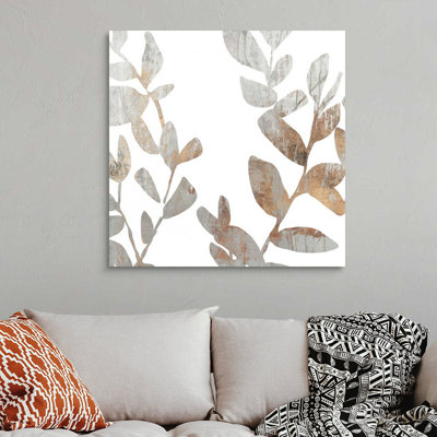 Marbre feuillage I-impression sur toile