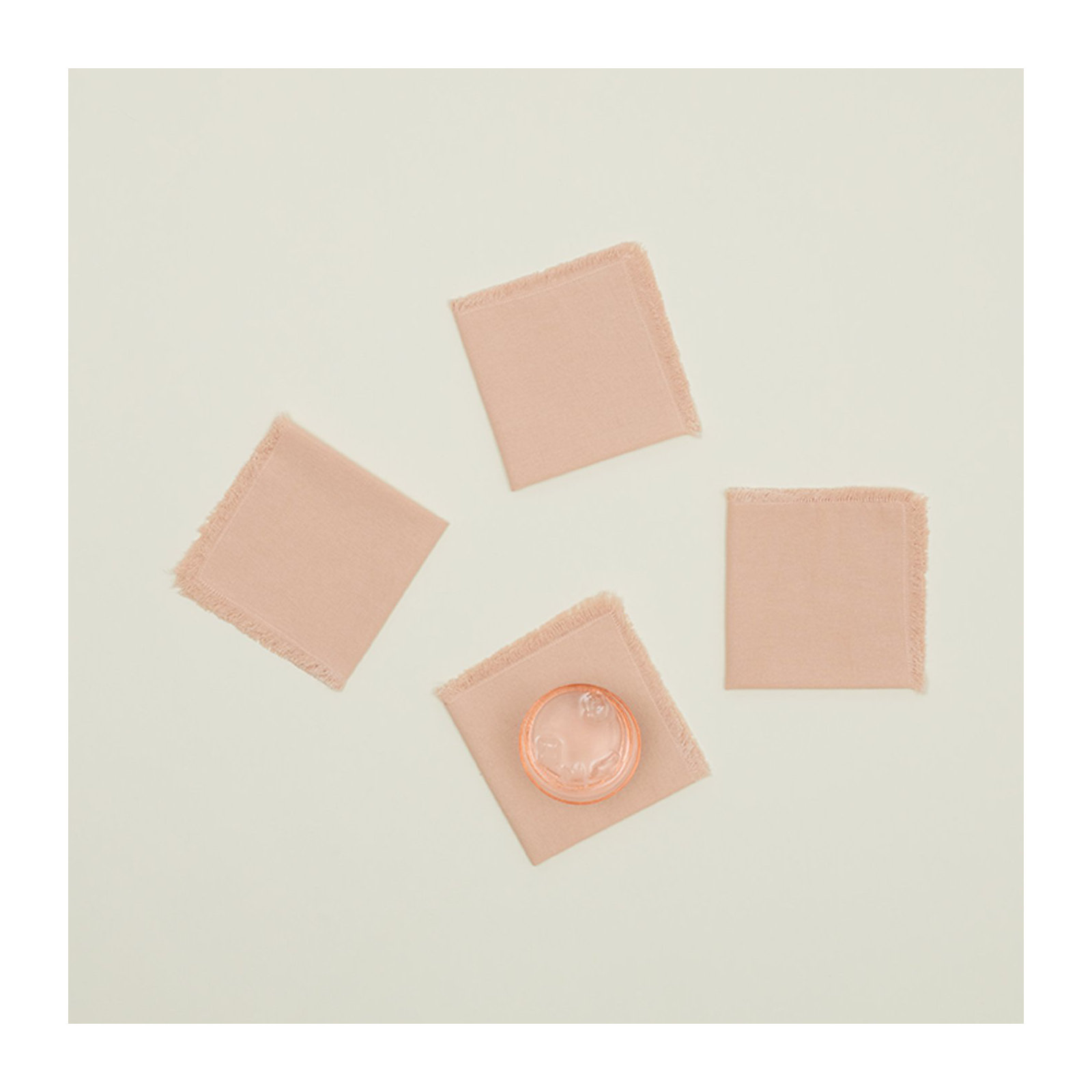 Essential Cocktail Napkin- Set Of 4, Blush