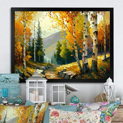 Golden Birch Woods III - reproduction sur toile