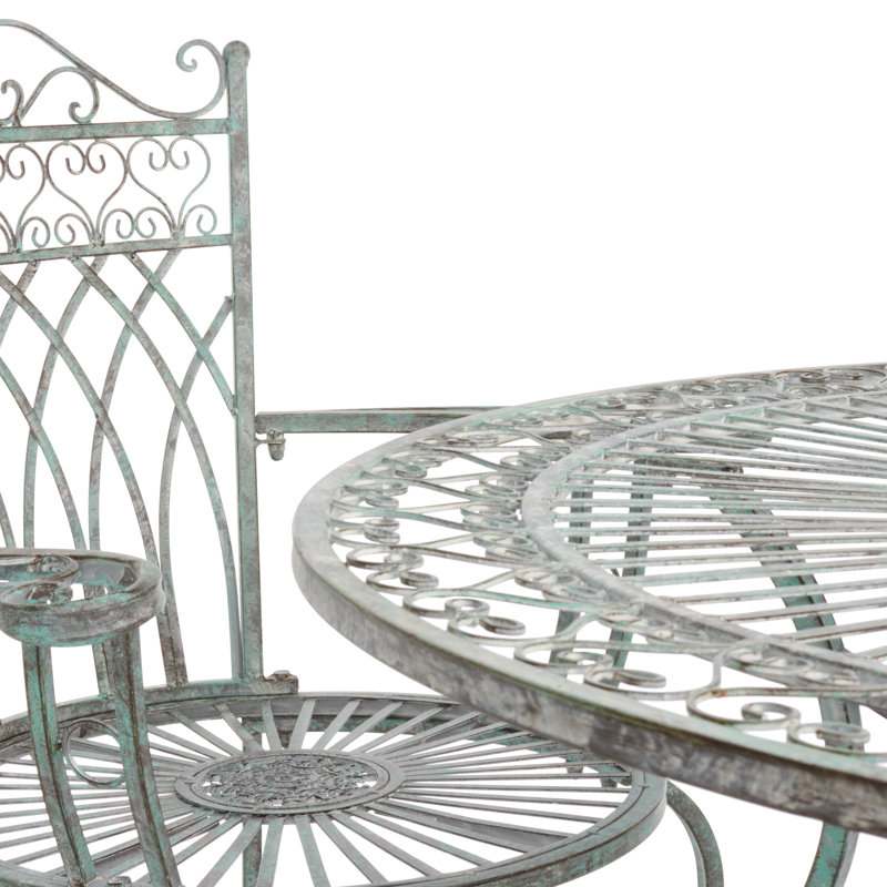 Ensemble de salle à manger Akeyra, Vert antique