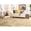 Tapis taupe en laine noué à la main Kline-463413462