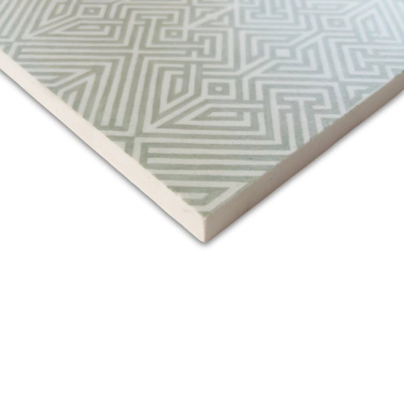 Labyrinth Limestone Taupe 6"x6" Laser Engraved Tile