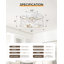 Mini ventilateur de plafond en cage 12 po avec lumière et télécommande - blanc-556446532-556446531