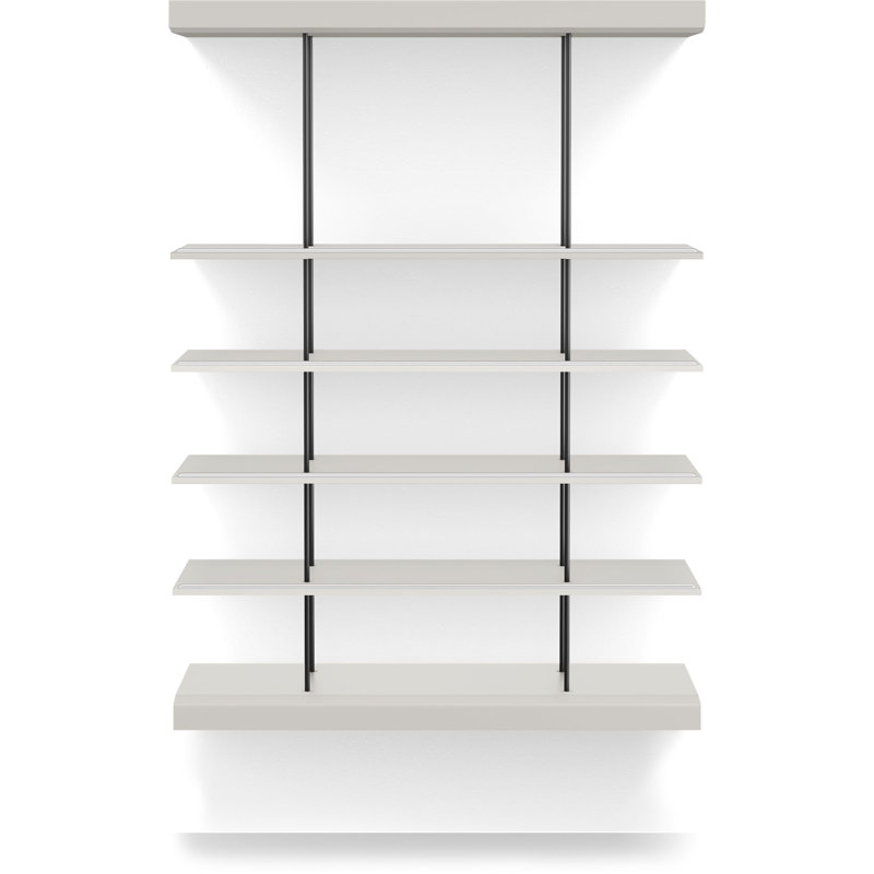 Bayard Solid Wood Etagere, Chateau Gray