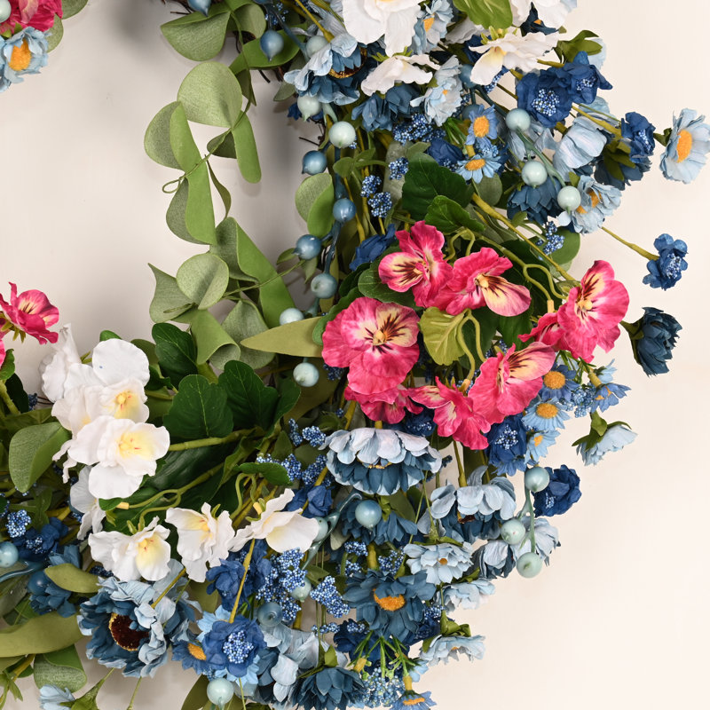 Couronne de porte 22 po, Blanc/rouge/bleu
