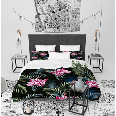 Jungle Foliage Polyester Comforter