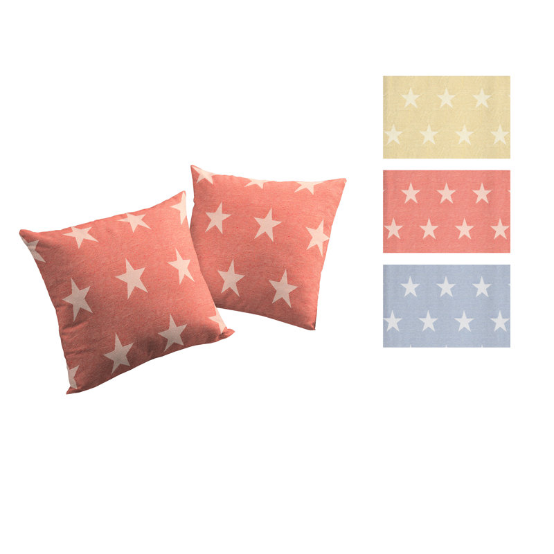 Marple Geometric Cushion Cover, Red, 40cm x 40cm, Square