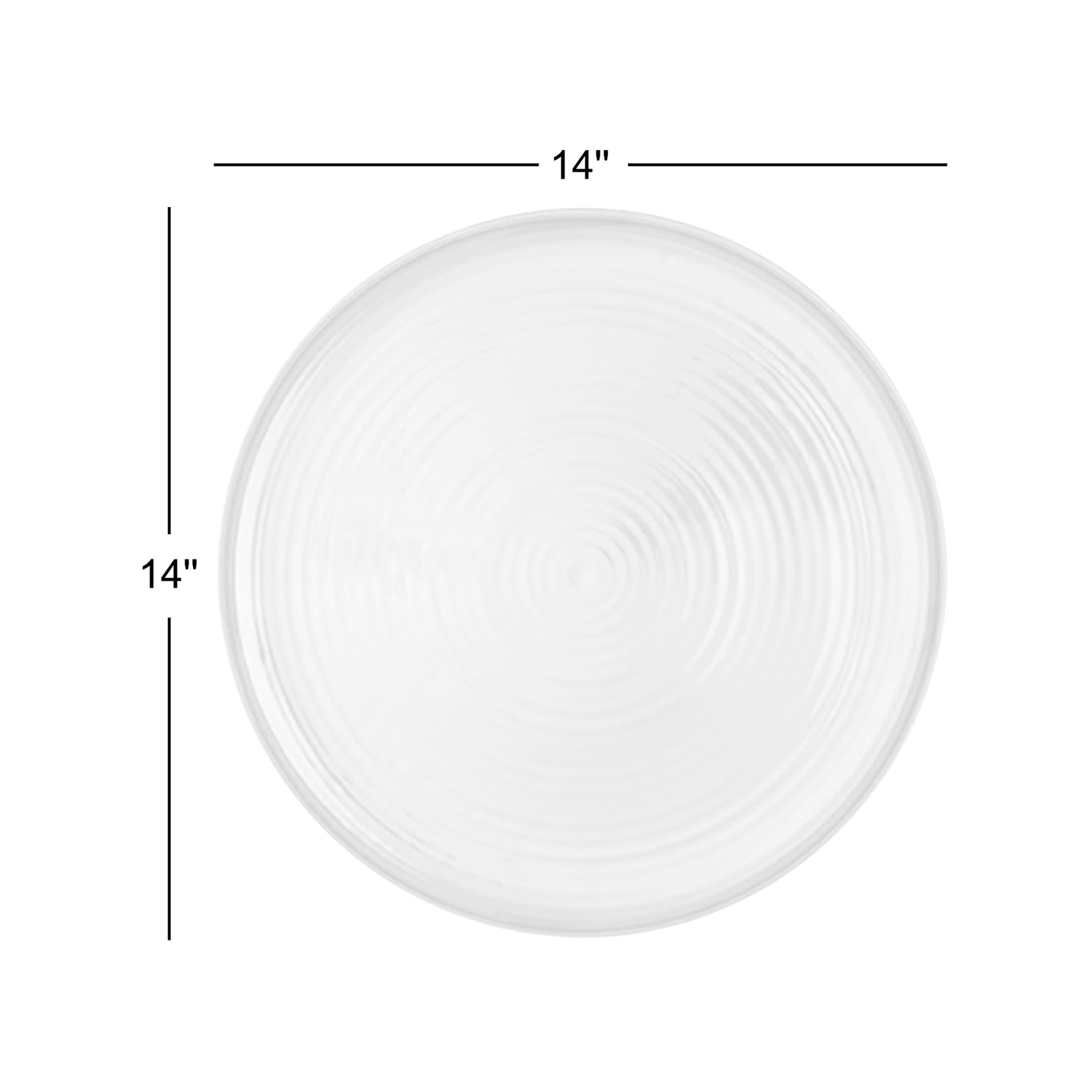 Round Platter, Mustard