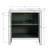 Storage Cabinet With Mirror Trim And Diamond Shape Design  Spliced Combination For Living Room
