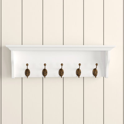 Belchertown Wall 5 - Hook Wall Mounted Coat Rack