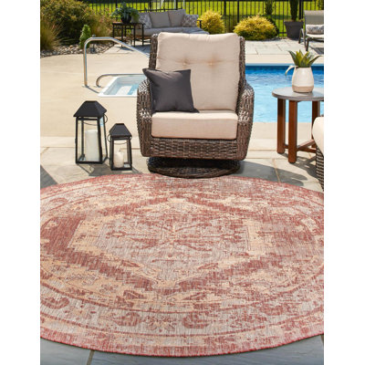Tapis extérieur couleur nil rouille